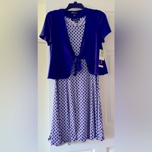 A bright and beautiful brand new jacket dress by Perceptions New York.